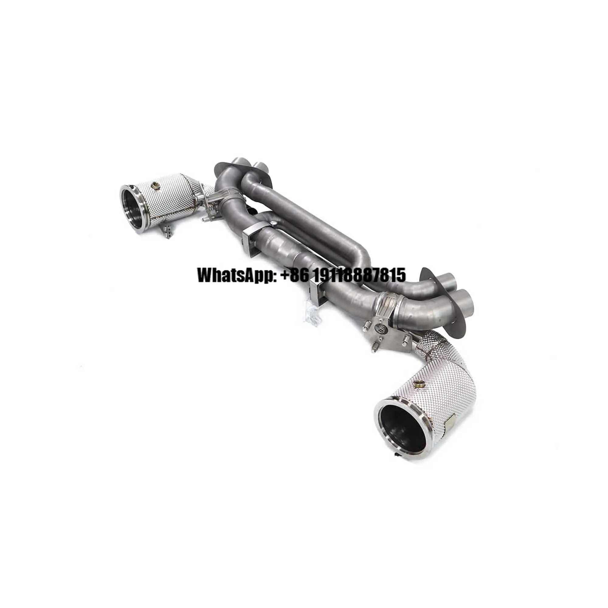 ING Titanium Exhaust Full Set for Porsche 911 992 Valverd With Valve Auto Performance Turning Pipe Parts