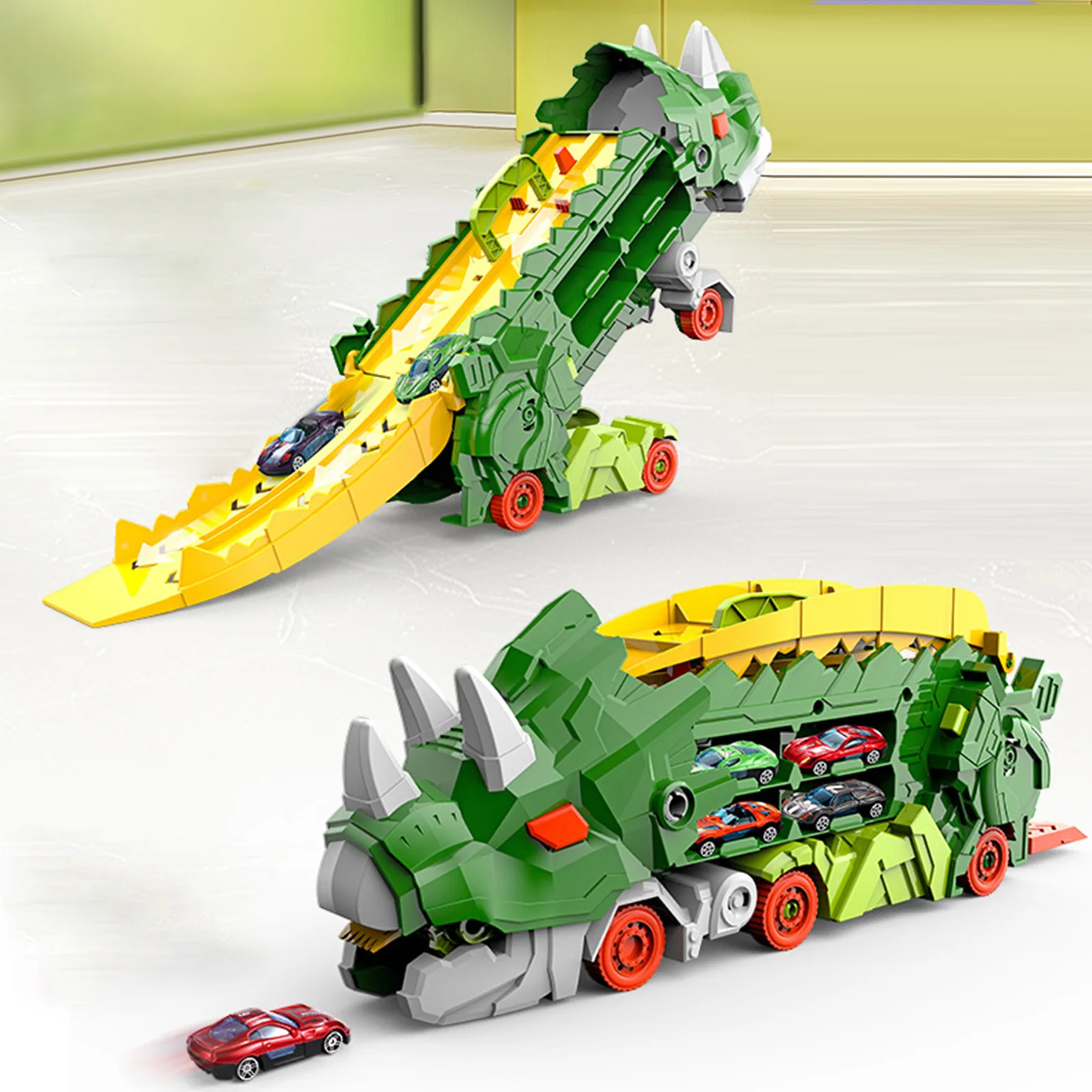 

Dinosaur Truck Creative Truck Car Toy Car Eating Dinosaur Transport Truck Dinosaur Toys Gift for Kids Toddle Boys Girls