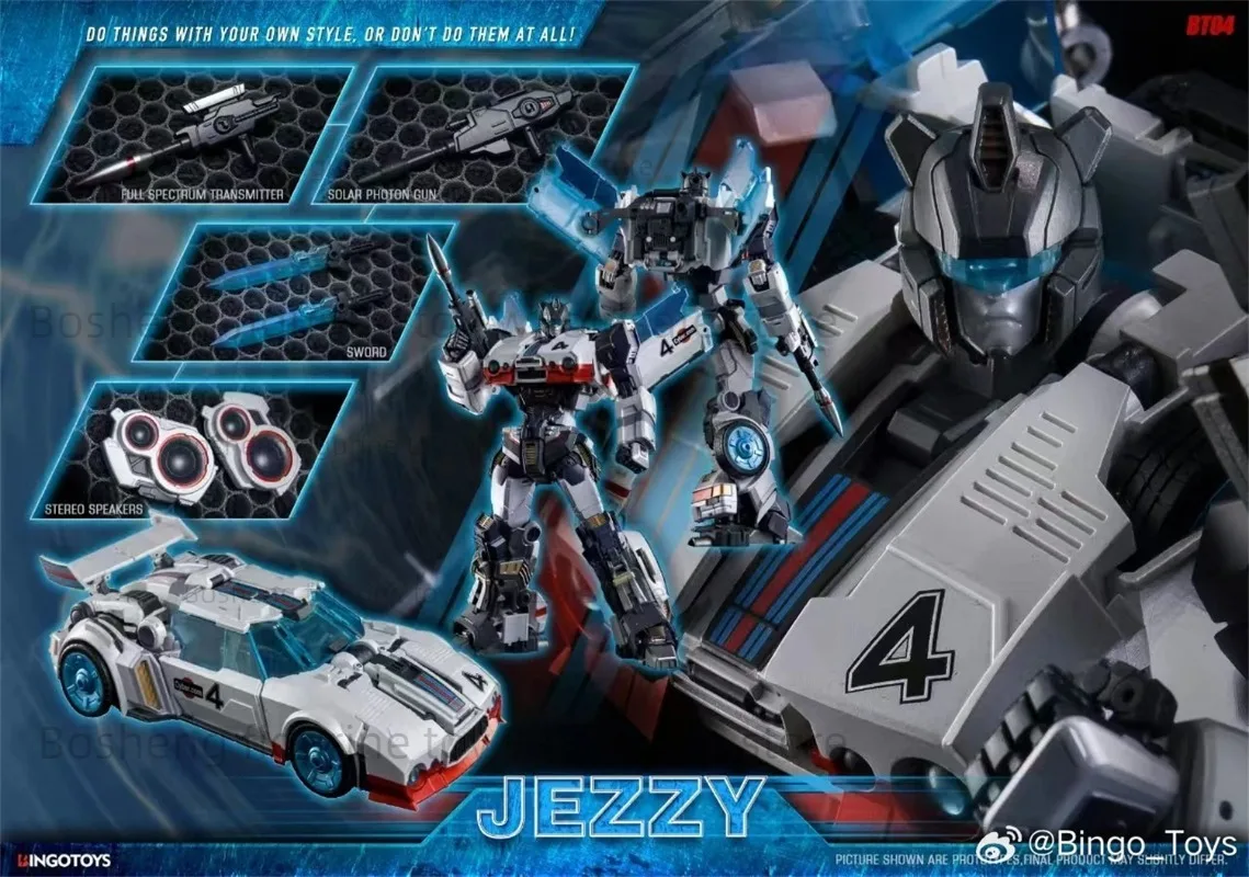 [IN VOORRAAD NU] Transformeerd Speelgoed Bingotoys BT07 BT-07 Jezzy Jazz Auto Action Figure Robot