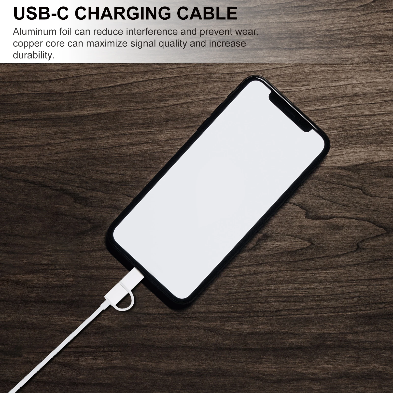 

Aluminum Foil Data Line USB Type C Micro USB Fast Charging Enhanced Relay Amplifier Chip Long Lasting PVC Portable for Home