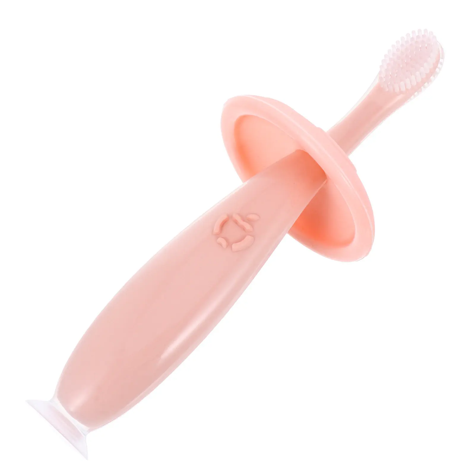 

1Set Soft Baby Toothbrush Silicone Head Gentle on Gums Non-Slip Grip Comfortable Hold Portable Design for Infant Toddler Kids