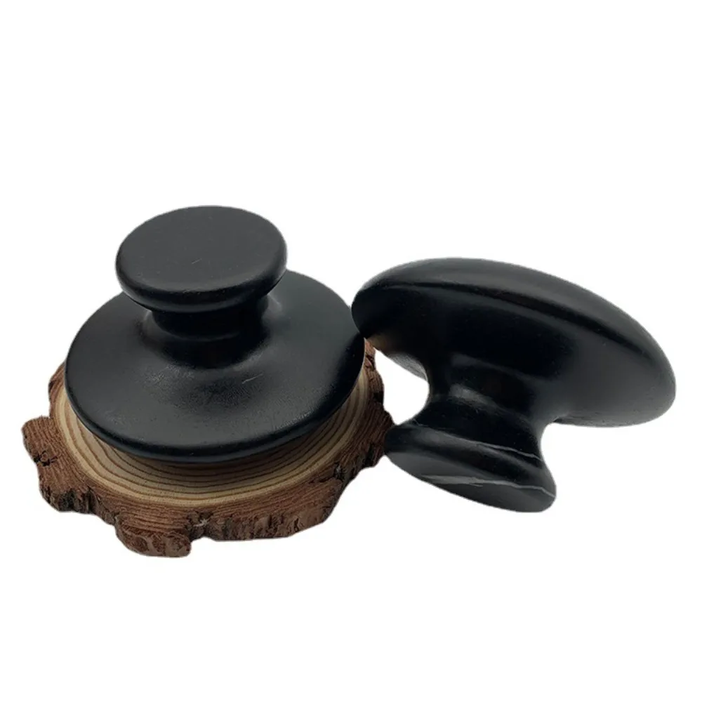 Smooth Mushroom Shape Face Massage Stone Lava Basalt Hot Stone for Spa Massage Therapy Spa Body Facial Massage Stone