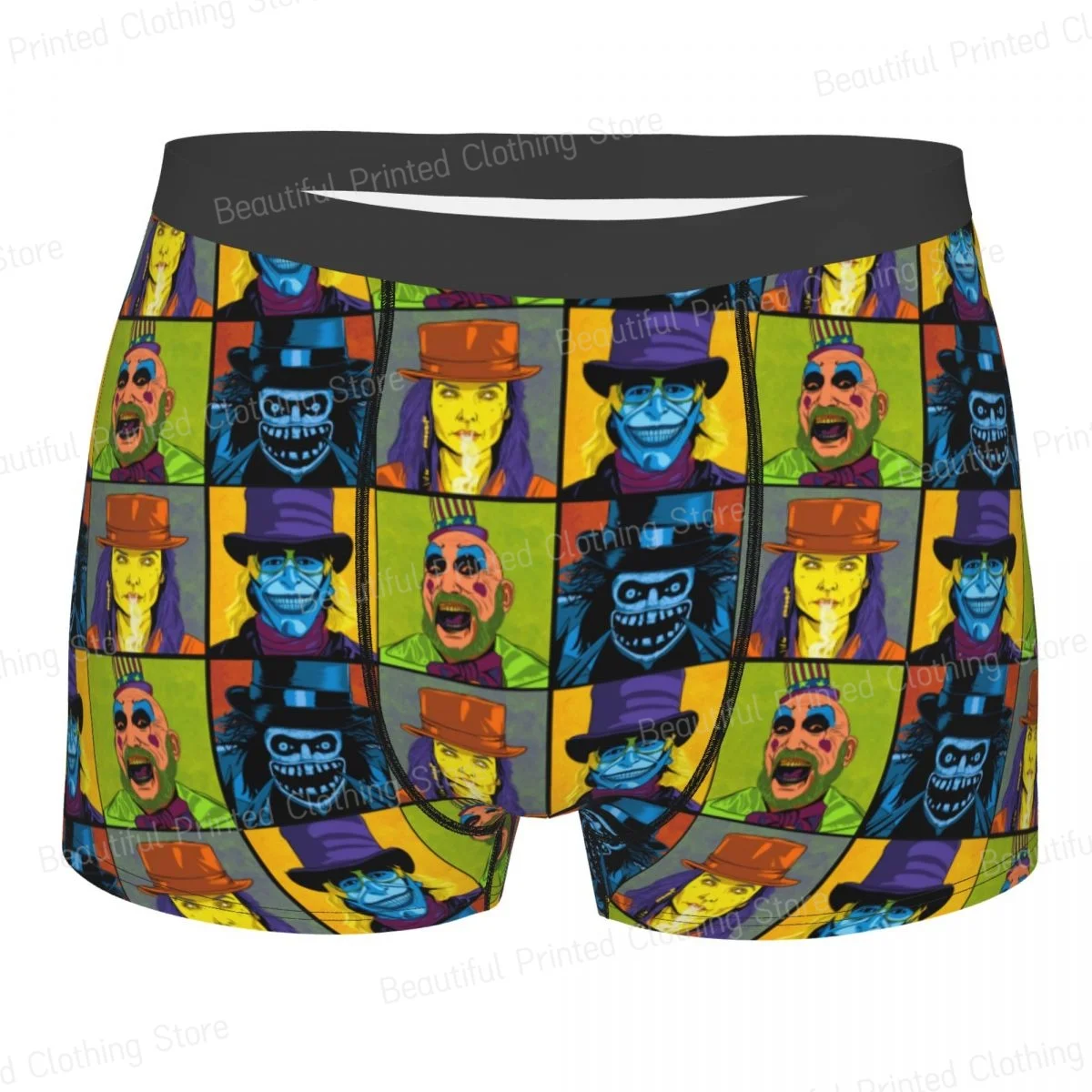 DONT TRUST STRANGERS IN HATS Men Boxer Briefs Underwear Captain Spaulding Highly Breathable High Quality Birthday Gifts