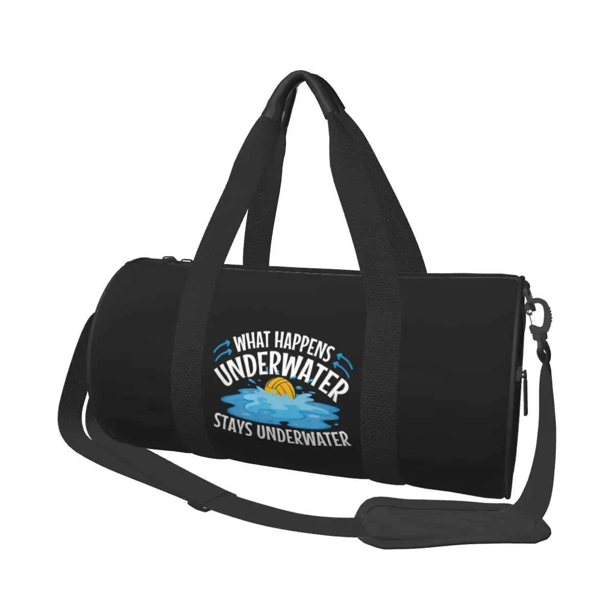 

Water Polo What Happens Underwater Stays Underwater Large Duffle Gym Bag Duffle Travel Bags Handbags Fitness bag