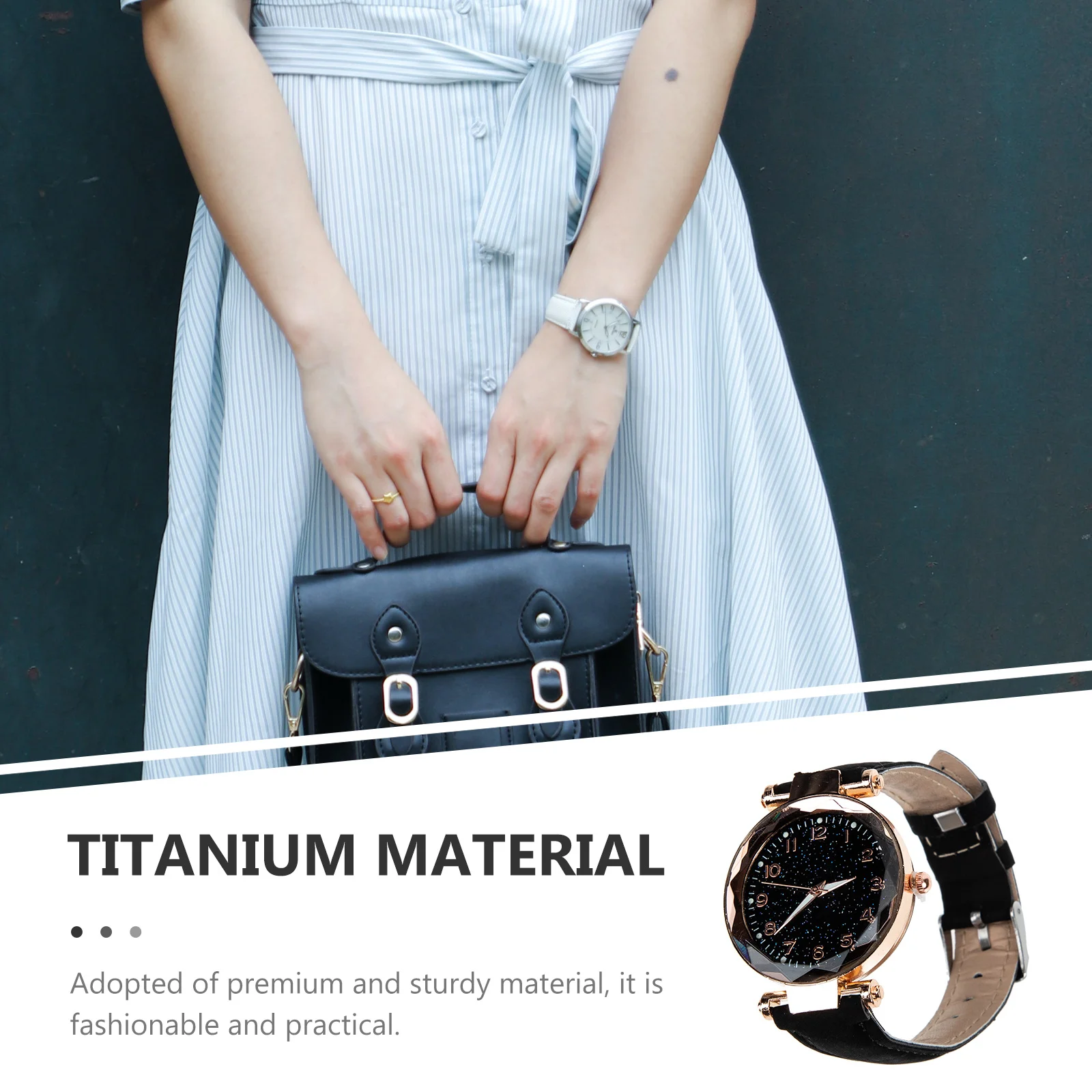 

Matte Strap Wrist Watch Durable Wear-Resistant Female Watch Exquisite Ladies Accessory Comfortable for Party Shopping