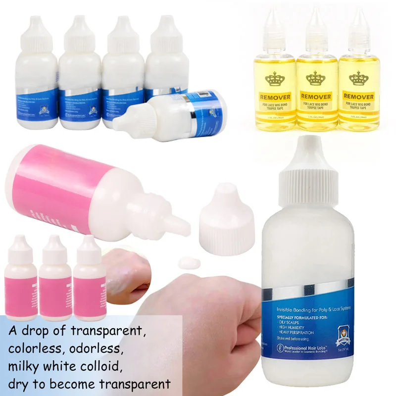 Kit de Spray de tinte de encaje con todo para peluca frontal de encaje, pegamento de encaje impermeable y removedor de cera para el cabello, banda de fusión de encaje, Kit de 6 piezas