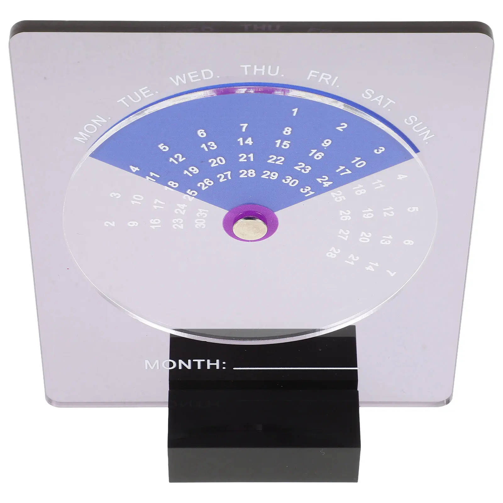 2025 Acrylic Perpetual Desk Calendar Rotating Disc Minimalist Home Decoration Acrylic Calendar Office Desk Decor