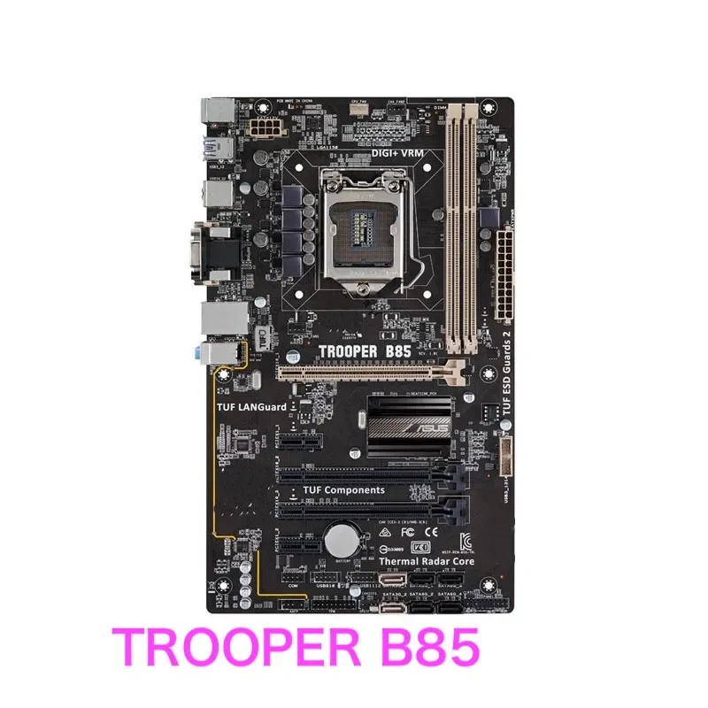 Suitable For ASUS TROOPER B85 Motherboard 16GB LGA 1150 DDR3 ATX B85 Mainboard 100% Tested OK Fully Work