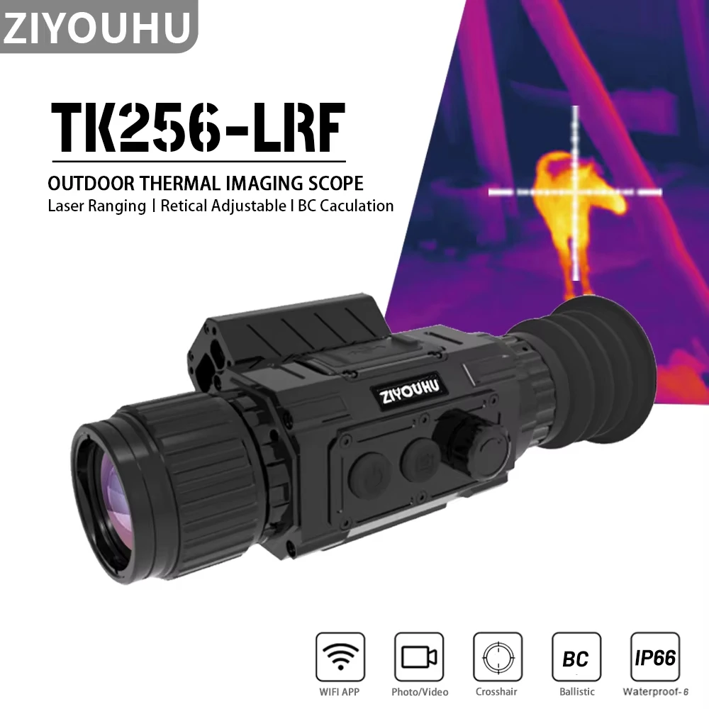 TK256L التصوير الحراري أحادي نطاق 256x192 واي فاي فيديو المدمج في الليزر Rangefinder BC حساب الصيد الحراري أحادي العين #3