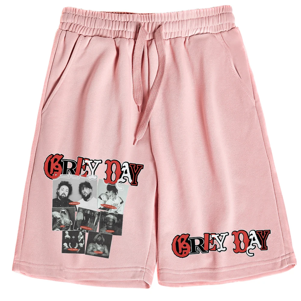 Suicideboys Grey Day Short Pants Cotton Trousers Man Woman Pants