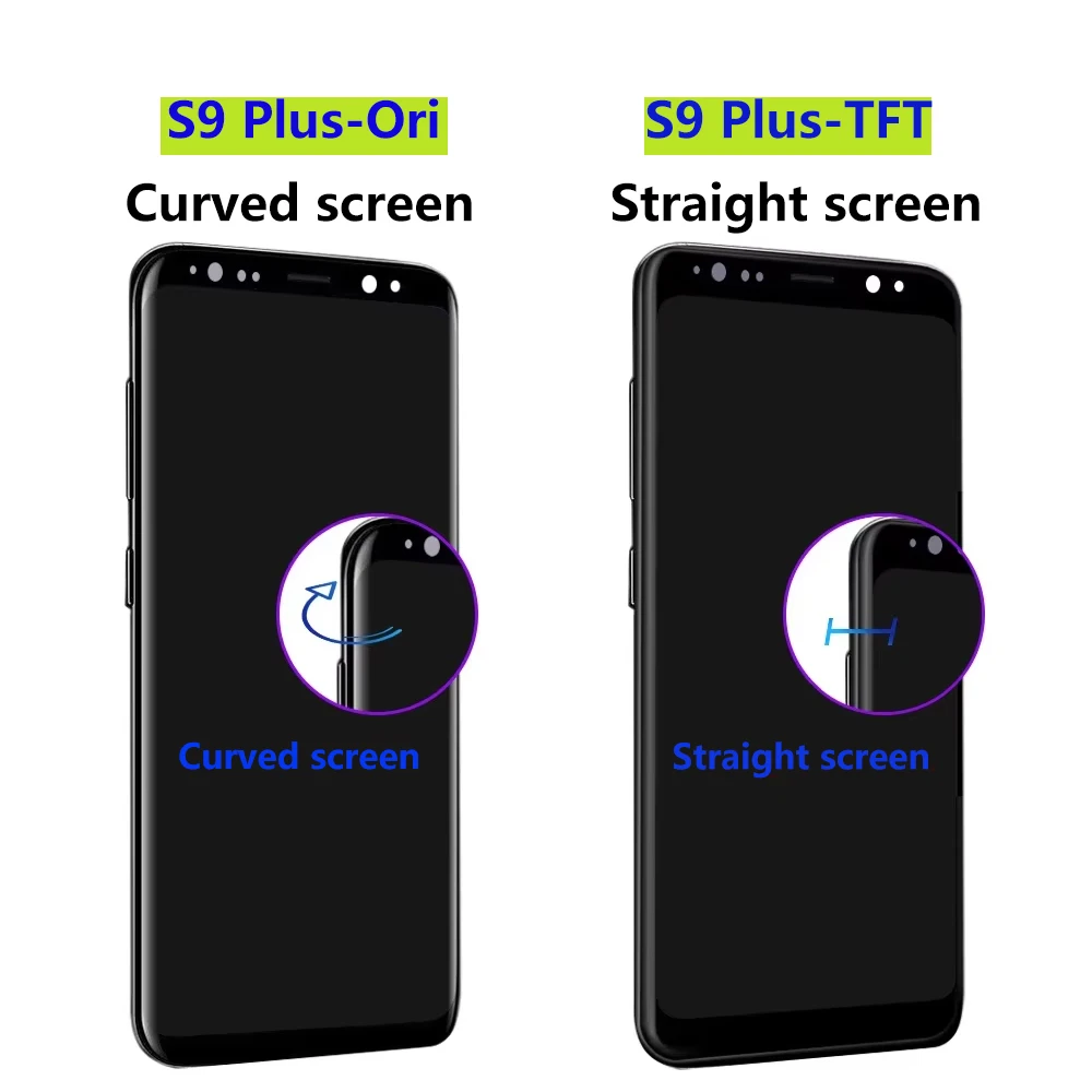 AMOLED S9 Plus LCD Display Screen For Samsung S9+ G965F G965U G965W LCD Replacement Display Touch Screen Digitizer S9 Plus LCD