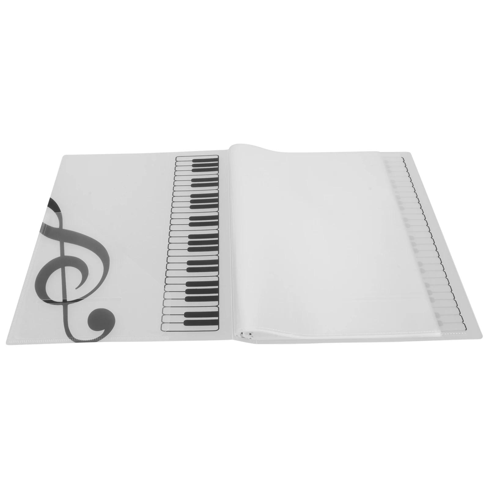 

A4 80 Pages Music Score Binder Large Capacity Choir Folder Sheet Files Piano Book Holder Matte Finish Portable ganizer Band