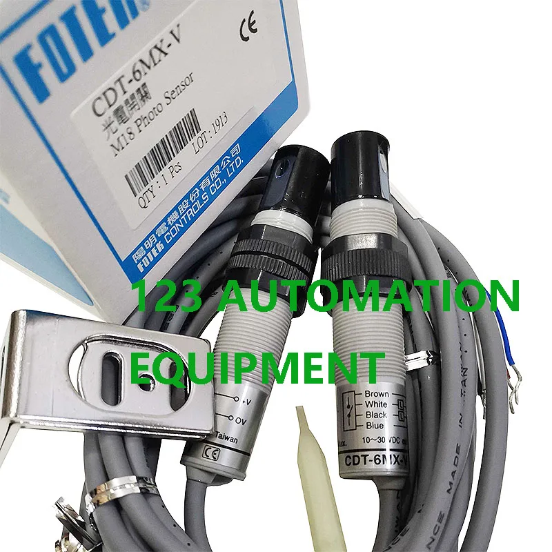 Autentyczny nowy FOTEK CDT-6MX-V 10MX 10MXB cylindryczny przełącznik fotoelektryczny czujnik typu korelation