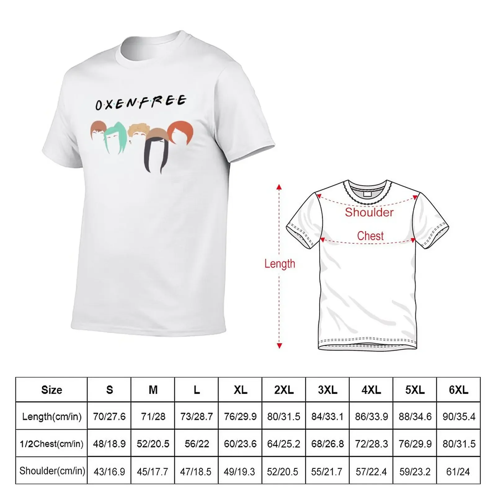 Oxenfree Friends T-Shirt plain vintage tops kawaii clothes plain t shirts men