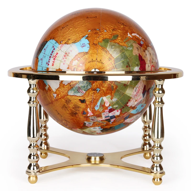 

Smart elephant universal rotating globe 32cm large high definition office home crafts decorative gifts study ornament