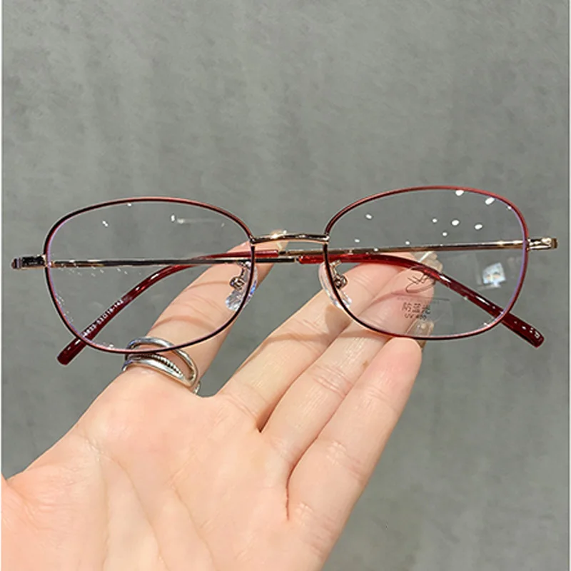 EYORA, gafas de lectura ultraligeras de Metal con montura pequeña, gafas para miopía, hipermetropía, gafas fotocromáticas progresivas antiluz azul