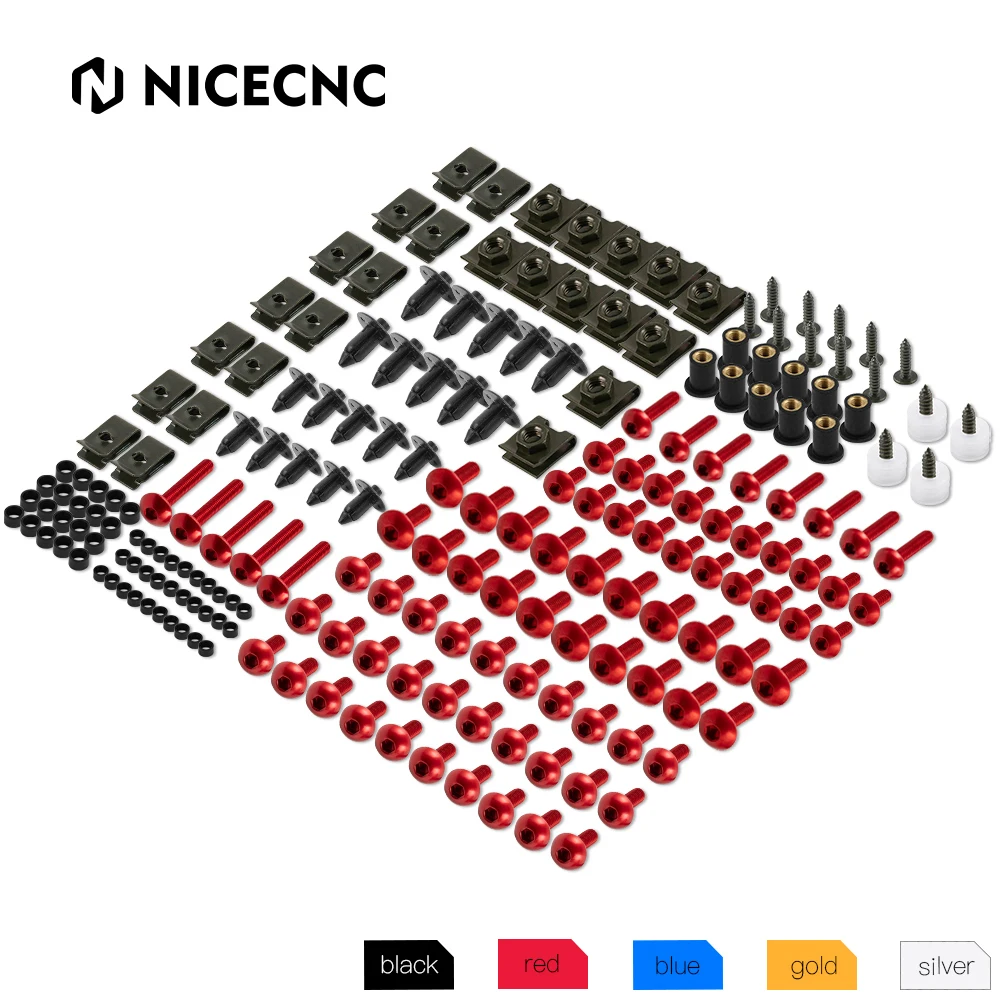 

253pcs Fairing Bolts Kit for Aprilia RS125 RS250 RS4 125 RS50 RST1000 RSV Mille R RSV1000R RSV4 R RF RR Tuono 1000R V4 1100 V4R