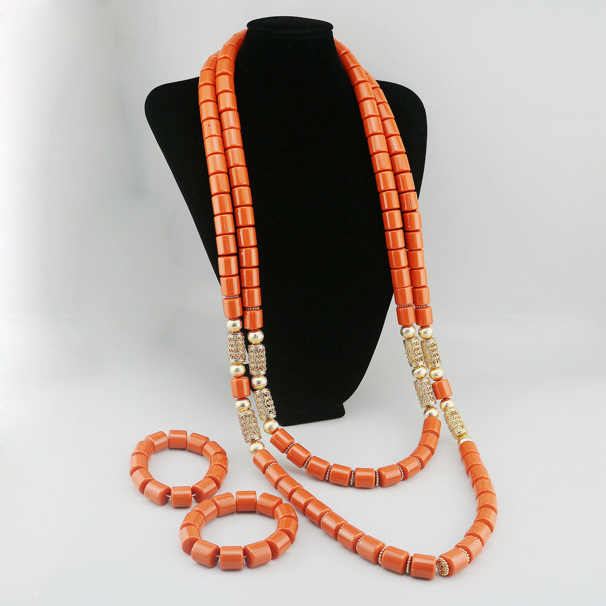 

Resin Jewelry Set Latest Resin Jewelry Sets Luxury African Wedding Bridal Orange Resin Jewelry sets Nigerian Women Z218,0.75