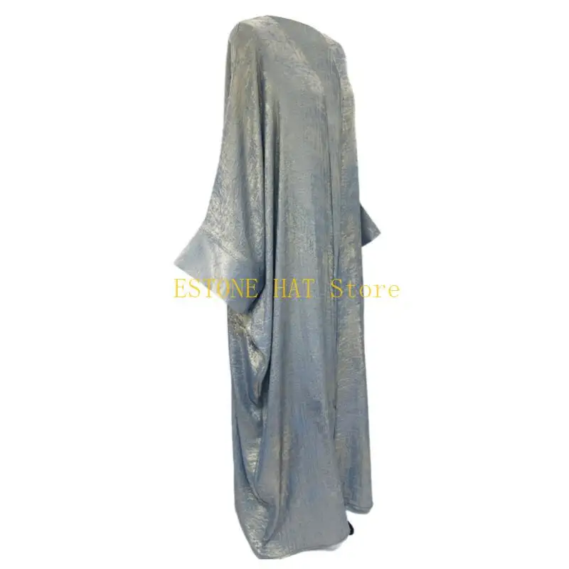 

49MF женский исламский кардиган повседневное свободное длинное платье кардиган с открытой передней частью халат Ближний Восток