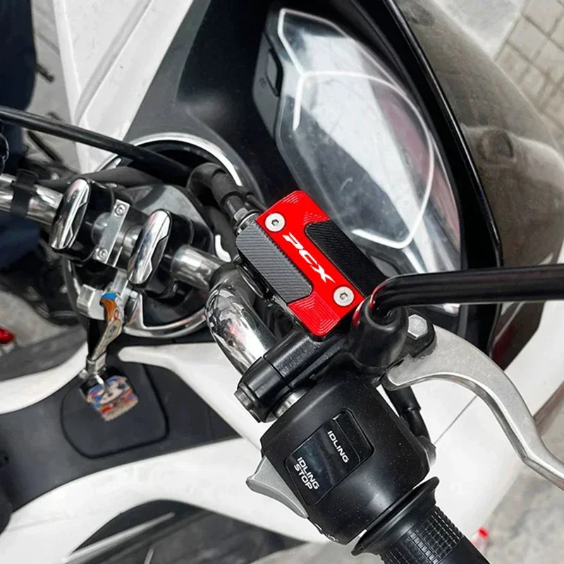 Motorcycle CNC Accessories Front Brake Reservoir Fluid Tank Cover Oil Cup Cap For HONDA PCX 160 150 125 pcx160 PCX150 PCX125