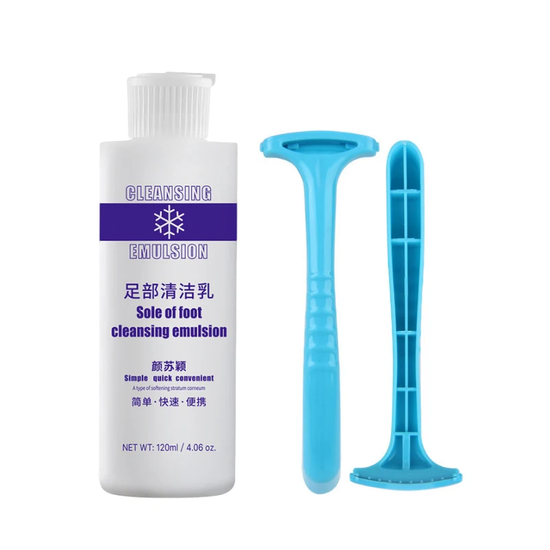 

Professional Remove Dead Skin Calluses Foot Exfoliator Softener Foot Scraper Anti-Cracked Heel Enhancer Nail Pedicure Blue Cross