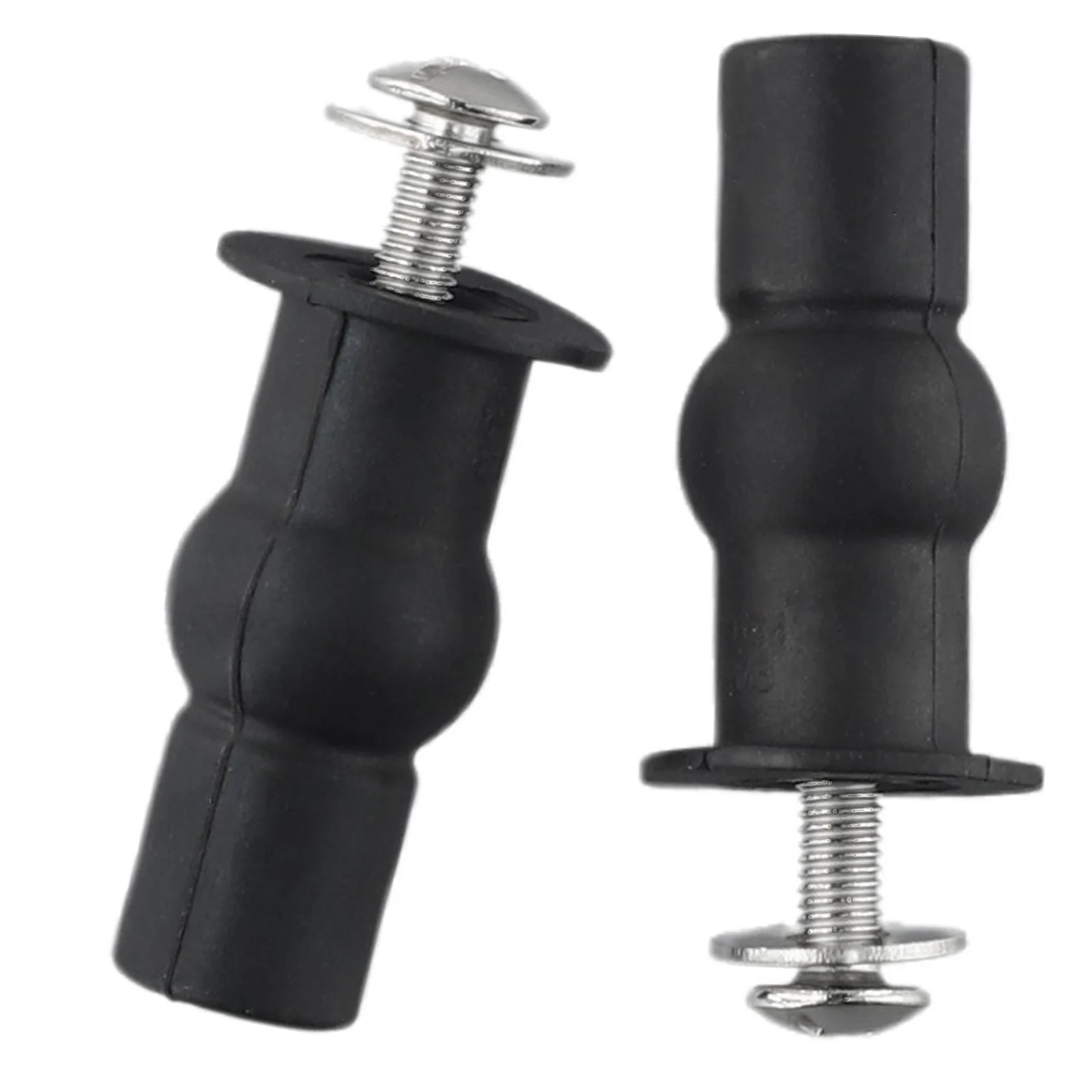 2PCS Toilet Seat Top Fix Seat Hinge Hole Fixings Well Nut Screw Expanding Rubber Bottom Load Nut Bathroom Accessories