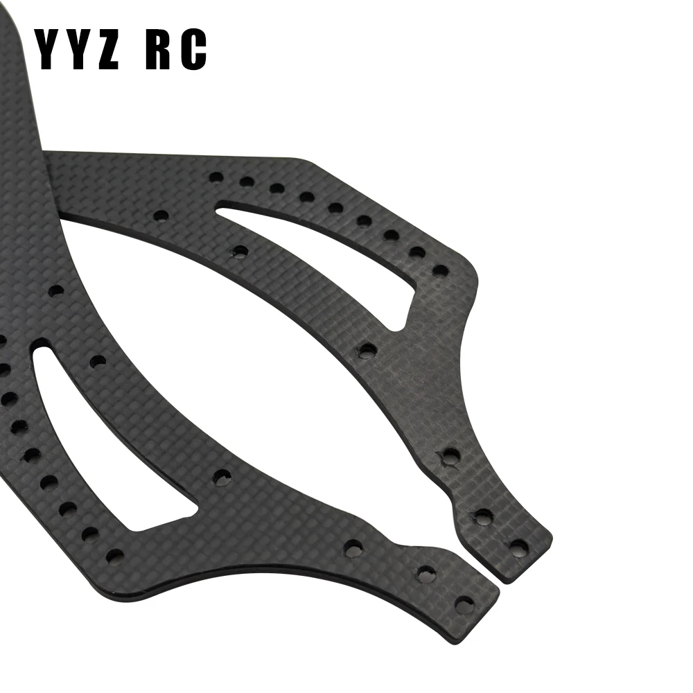 Carbon Fiber Chassis Side Plates Metal For Axial Scx10 Pro Upgrade Parts Remote Control Rc Crawler Car Accessories 1/10 Scale