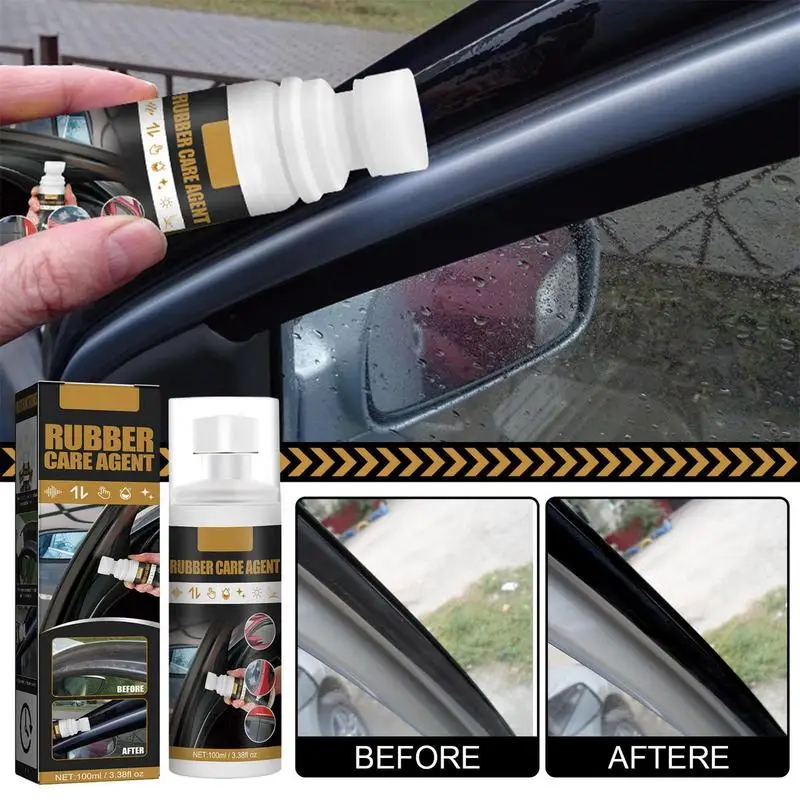 100ml Car Rubber Curing Agent Rubber Renovator Care Spray Liquid Wax Polish Care Agent Car Cleaner Maintenance Supplies