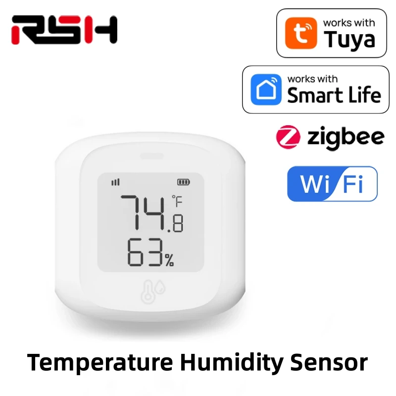 Tuya Smart WiFi/Zigbee LCD Temperature and Humidity Sensor Intelligent Linkage Wireless Detector temperature and humidity sensor