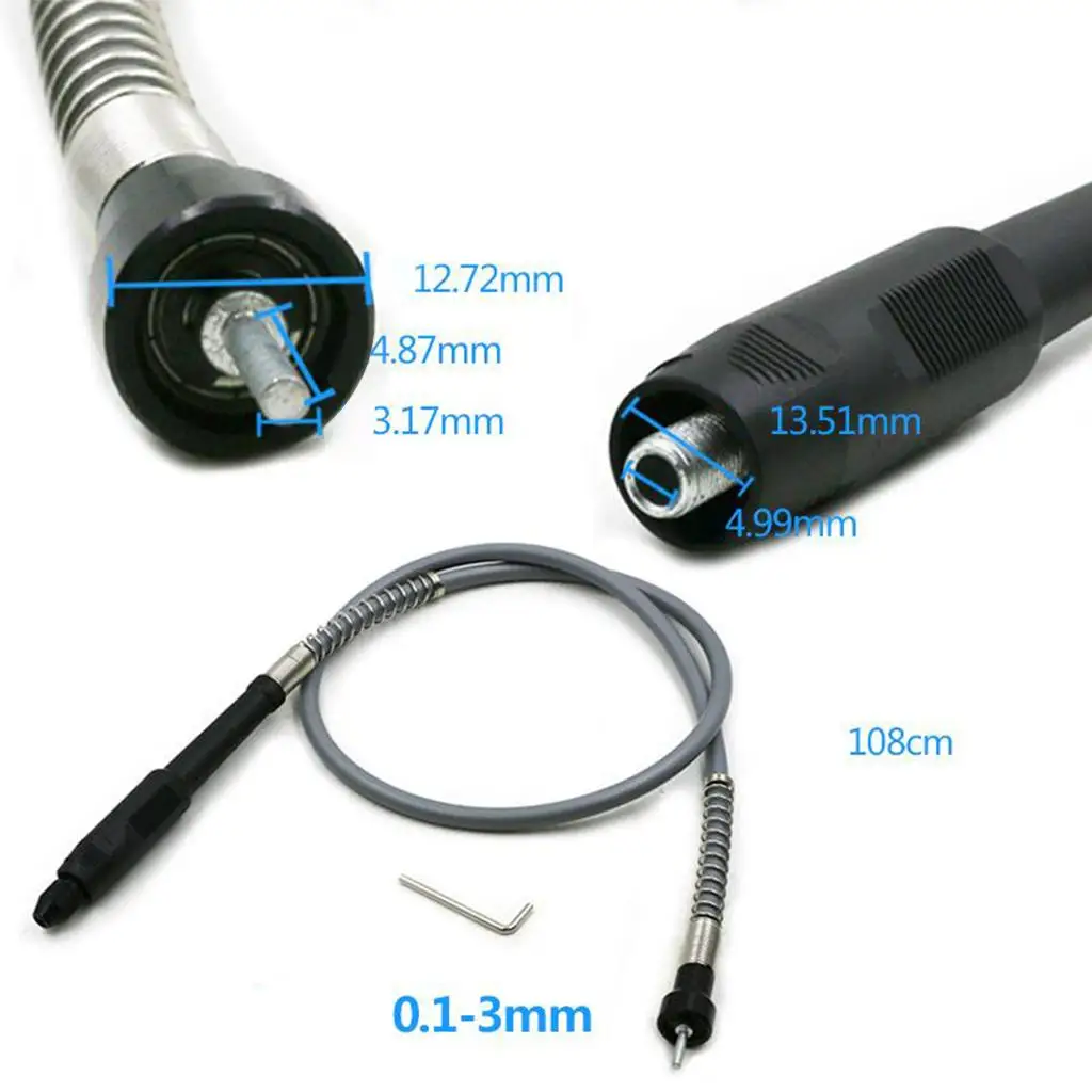 Engraver Flexible Shaft Mini Rotary Drill Pen Sander for Crafting Hobby Polishing Bit Set and Mechanical Use