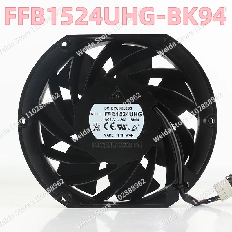 

DC24V 4.80A New Delta 17251 Cooling Fan 172X150X51MM inverter High speed violent 17CM four-wire FFB1524UHG-BK94