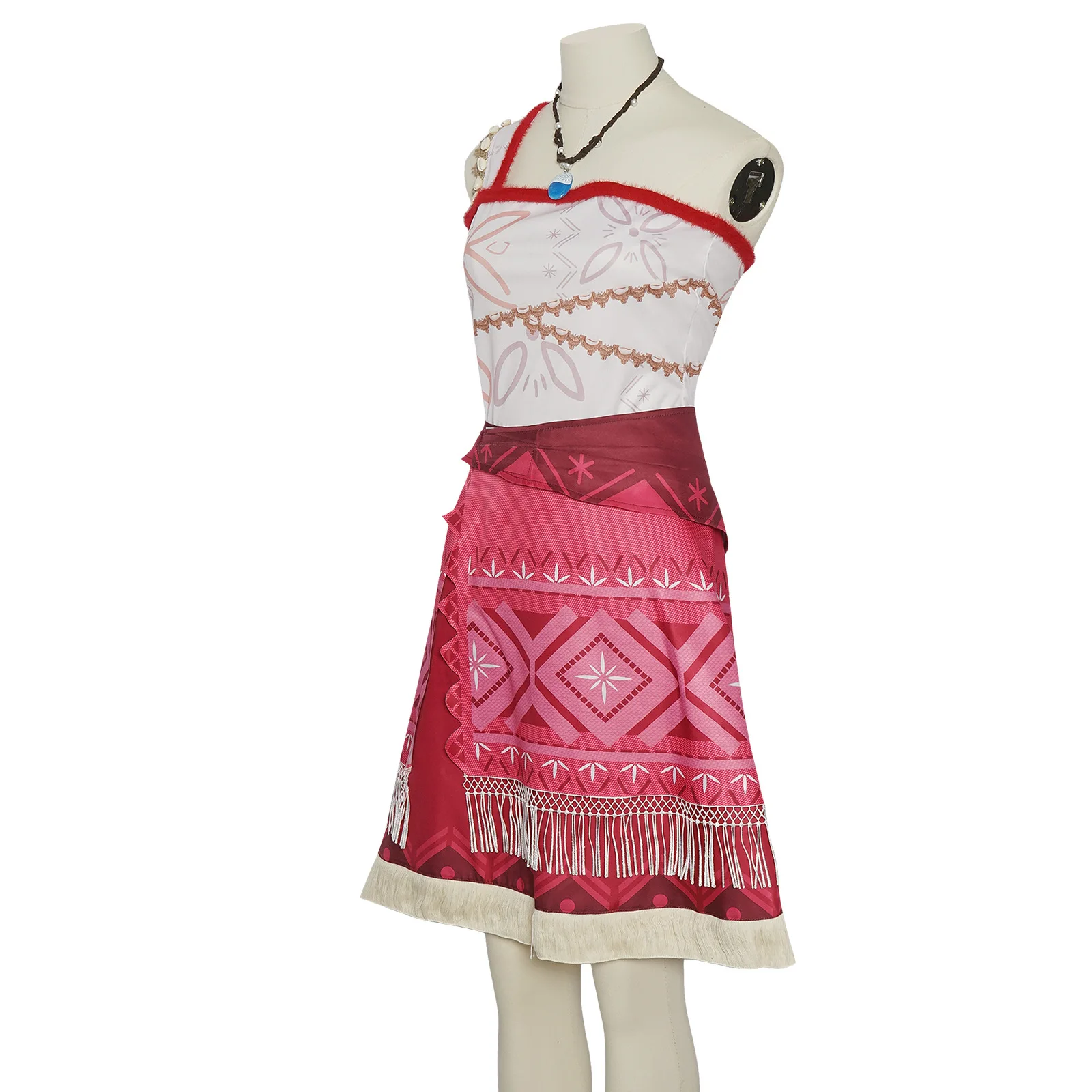 Moana cosplay costume full set kids adult model Polynesian tribal dress + accessories Halloween anime party costume image 4