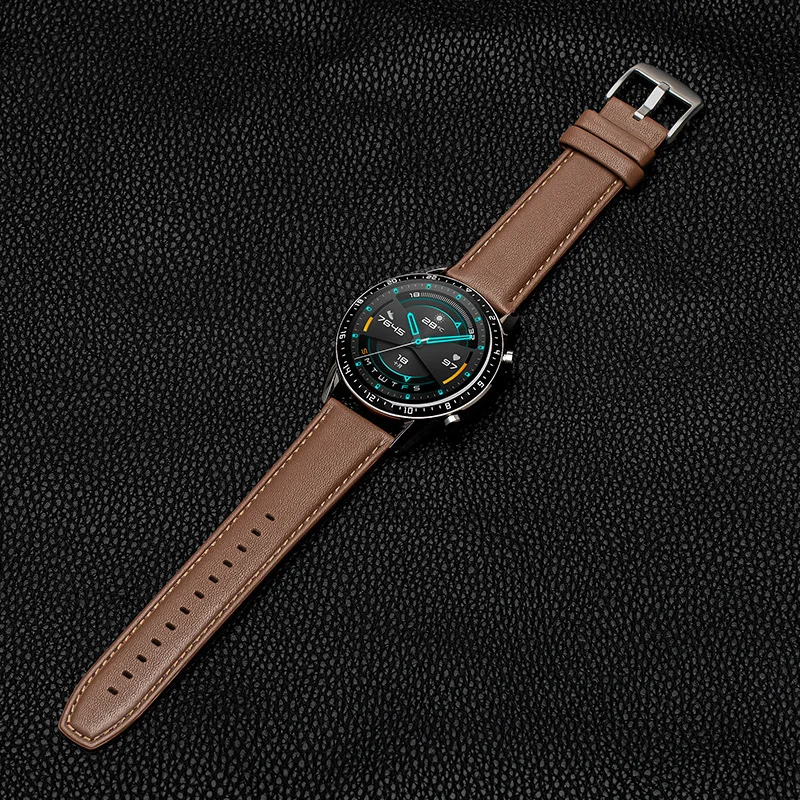 Кожаный ремешок ASLD подходит для часов Huawei