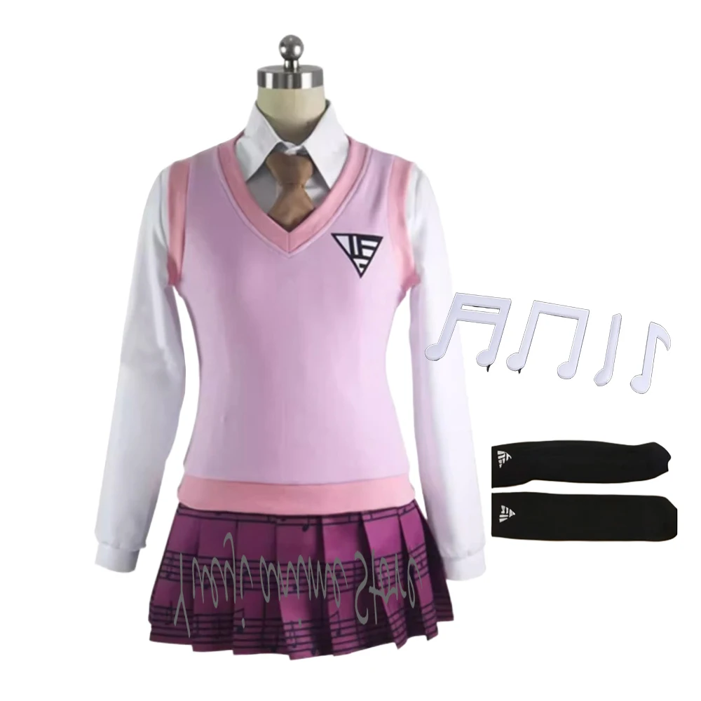 

customized- Anime Akamatsu Kaede Cosplay - Women's School Uniform Full Set for Halloween Party