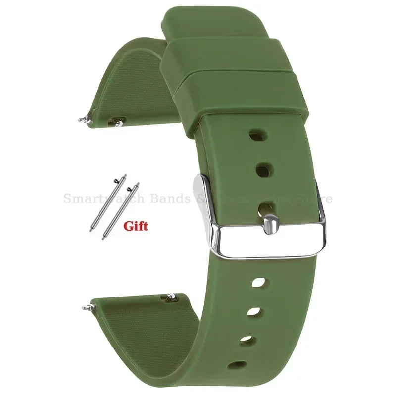 Silikon-Uhrenarmband 10 mm, 12 mm, 14 mm, 15 mm, 16 mm, 18 mm, 20 mm, 21 mm, 22 mm, 24 mm, Schnellverschluss-Uhrenarmband für Männer und Frauen, universelles Armband