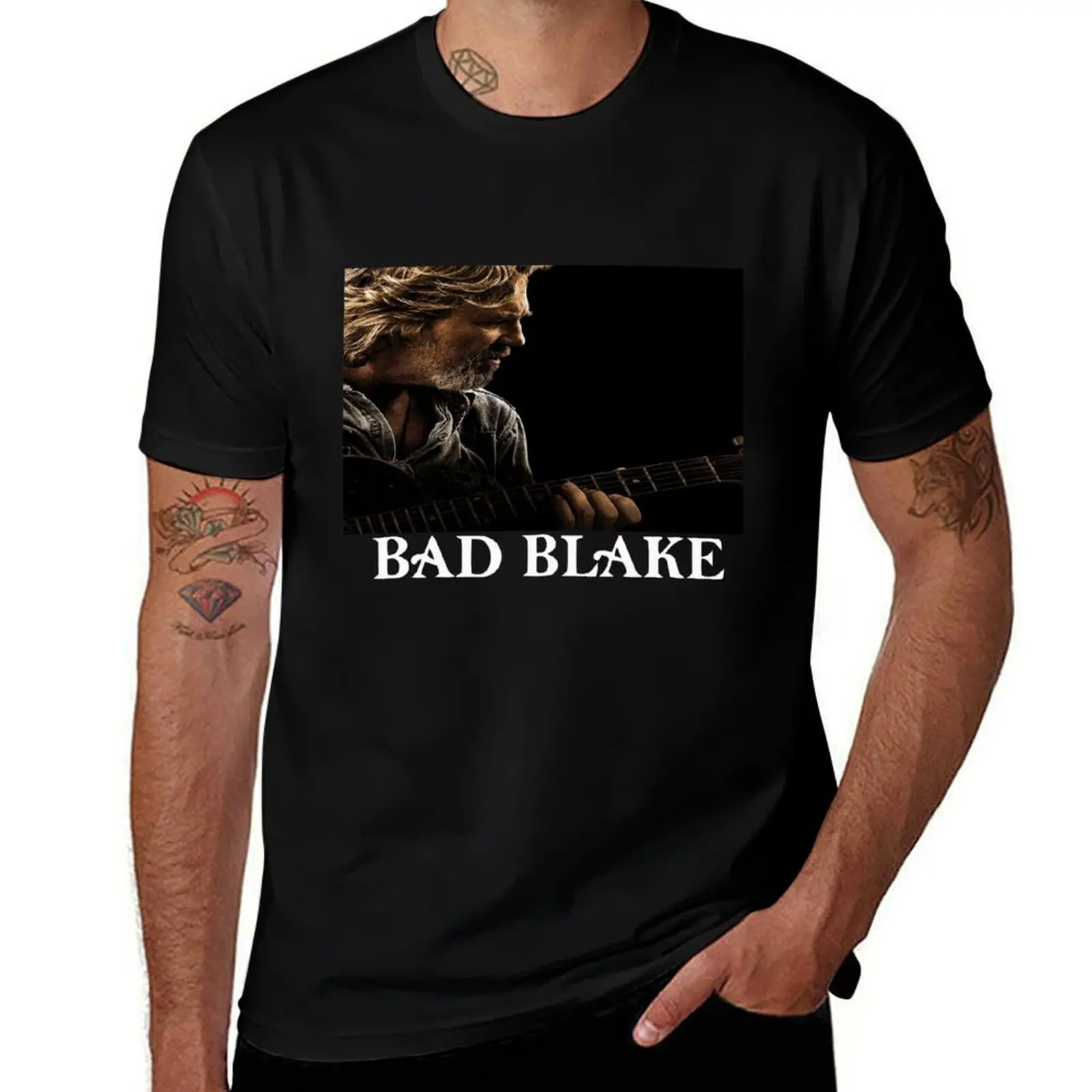 Bad Blake Crazy Heart poster T-Shirt Graphic Print Short Sleeve T-Shirt