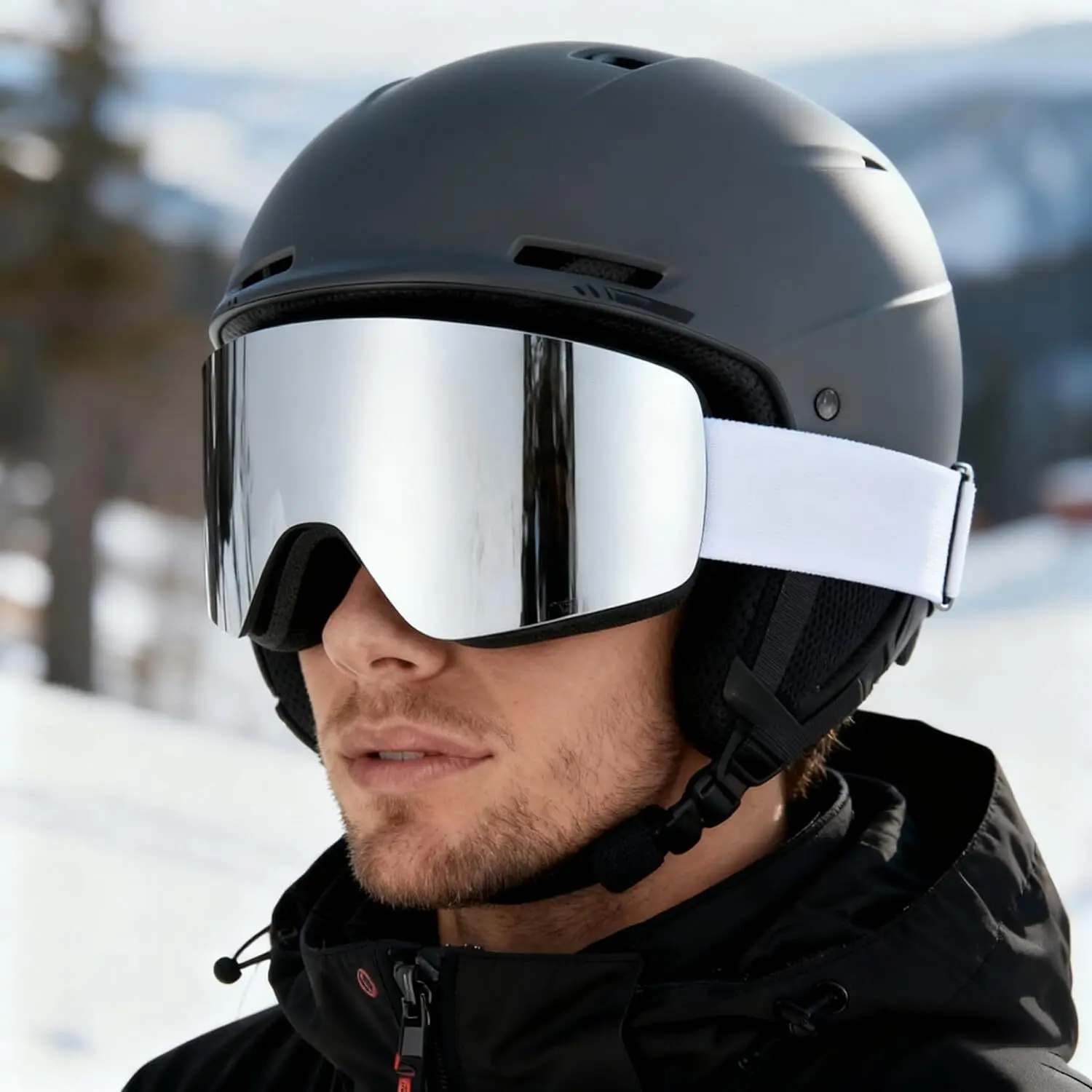 نظارات تزلج على الجليد للبالغين والرجال والنساء، نظارات مضادة للضباب، حماية من الأشعة فوق البنفسجية 400 #2