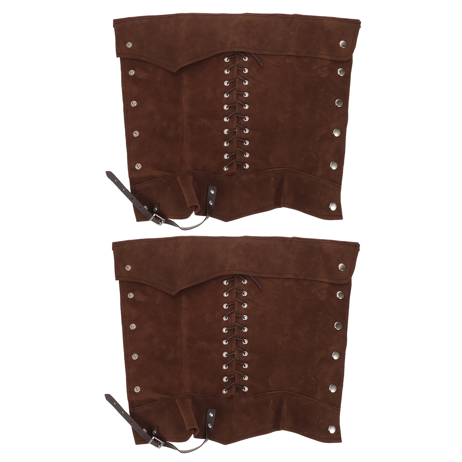 

Boot Covers Fancy Dress Accessories for Men Cosplay Gaiters Shoes Brown Costume Boots 70s