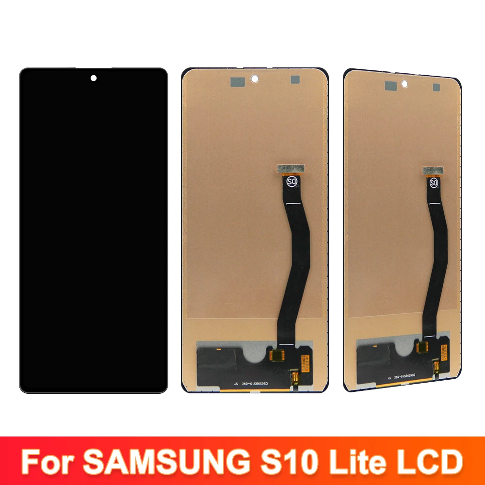 100% Tested  TFT Lcd Display Samsung S10 Lite G770F LCD Display Touch Screen Digitizer Assembly for Samsung S10 Lite LCD