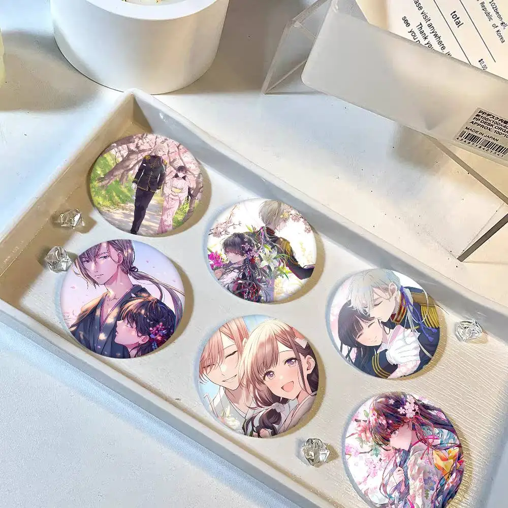 Anime My Happy Marriage Round Badge Creative Brooch Clothing Backpack Accessories Lapel Pin