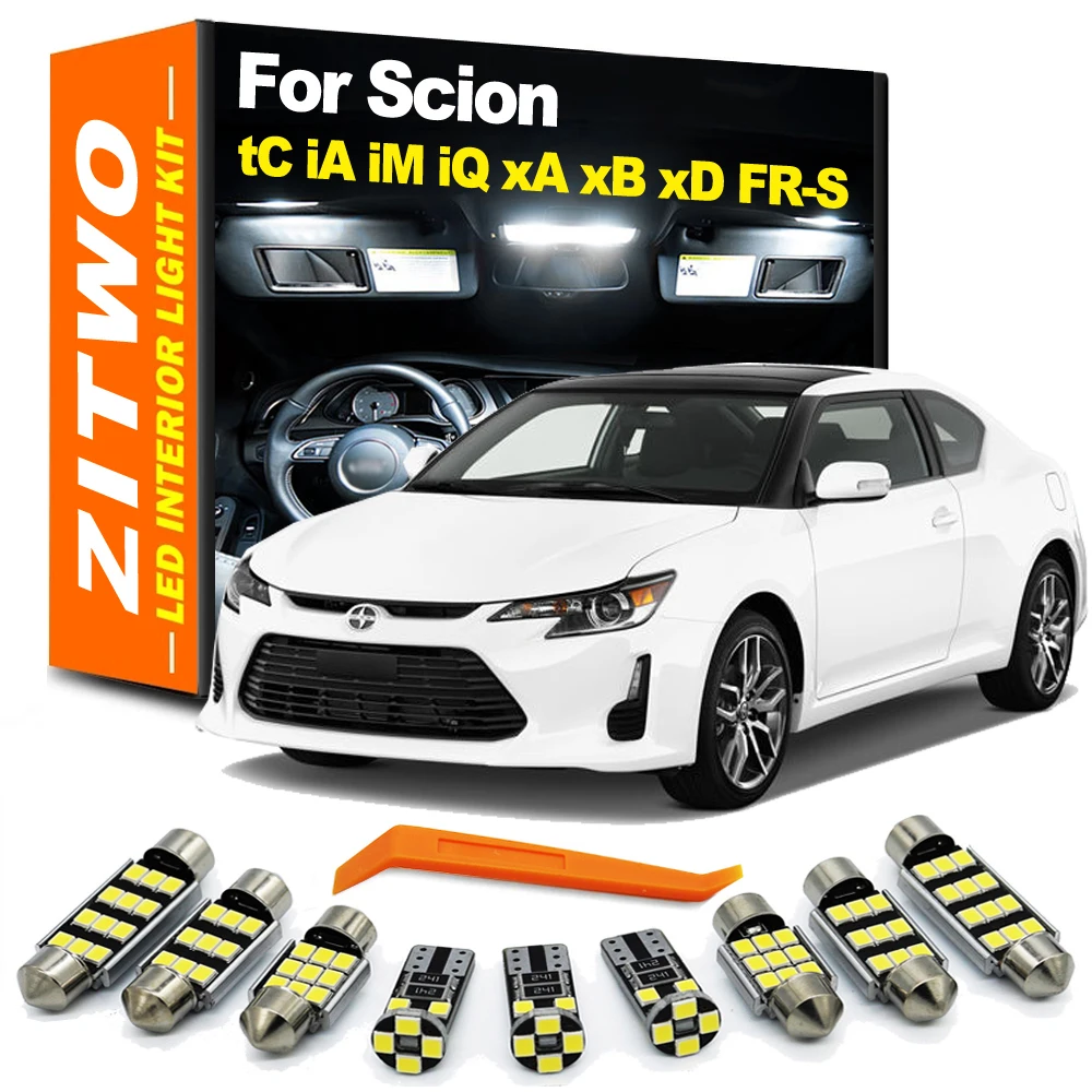 ZITWO Car Bulb Accessories LED Interior Dome Map Trunk Plate Light Kit For Scion FR-S FRS tC iA iM iQ xA xB xD 2004-2020 Canbus