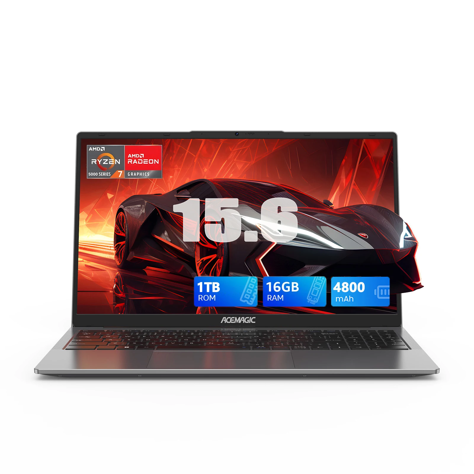 كمبيوتر محمول للألعاب من KARGERR AMD Ryzen 7 5825U Radeon RX Vega 8 Graphics شاشة 15.6 بوصة FHD وذاكرة وصول عشوائي 16 جيجابايت وذاكرة وصول عشوائي 1 تيرابايت NVMe SSD كمبيوتر محمول