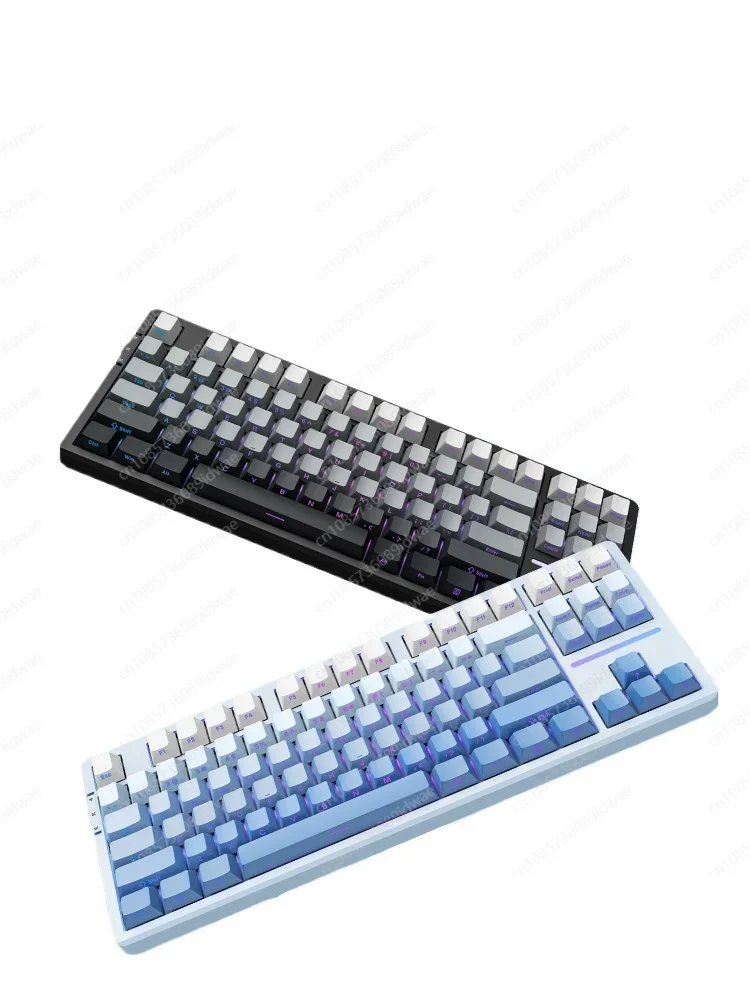 V87Pro three-mode customized gasket structure full-key hot-swappable RGB mechanical keyboard side engraving