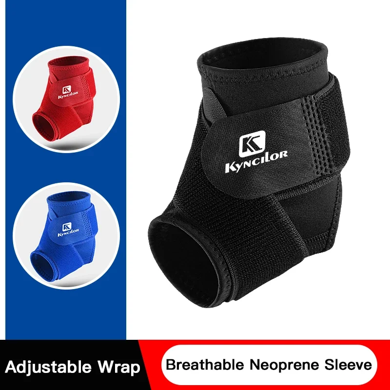 1Pcs Adjustable Compression Ankle Braces Support, Strong Ankle Sports Protection, Stabilize Ligaments-Eases Swelling Sprained