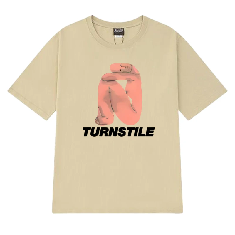 New Funny TURNSTILE Retro punk Graphic T shirt Men Women harajuku Oversized short sleeve T-shirts Unisex 100% Cotton Summer Tops