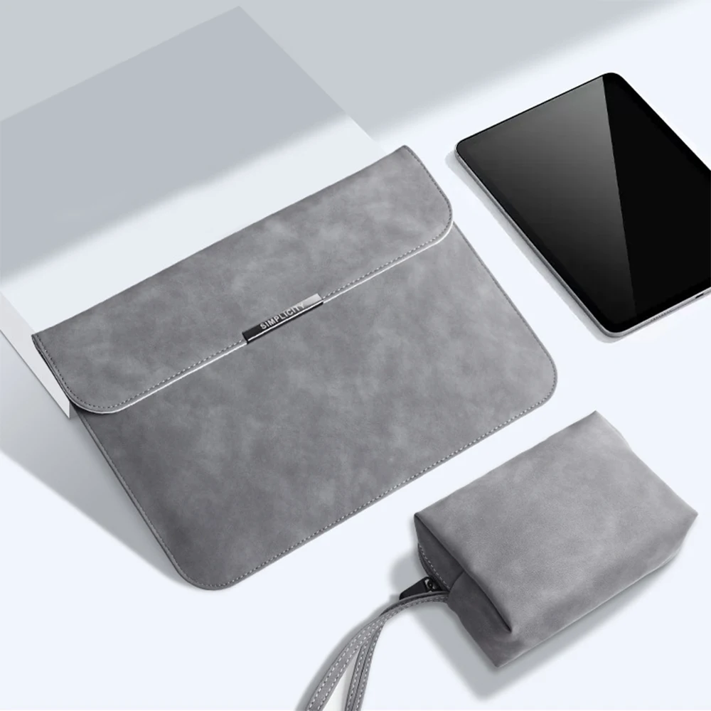 

Laptop Computer Package 14 Inches 16 Inches For Apple Lenovo Computer Bag Huawei Pro Sheep Bag PU Leather Laptop Liner Bag