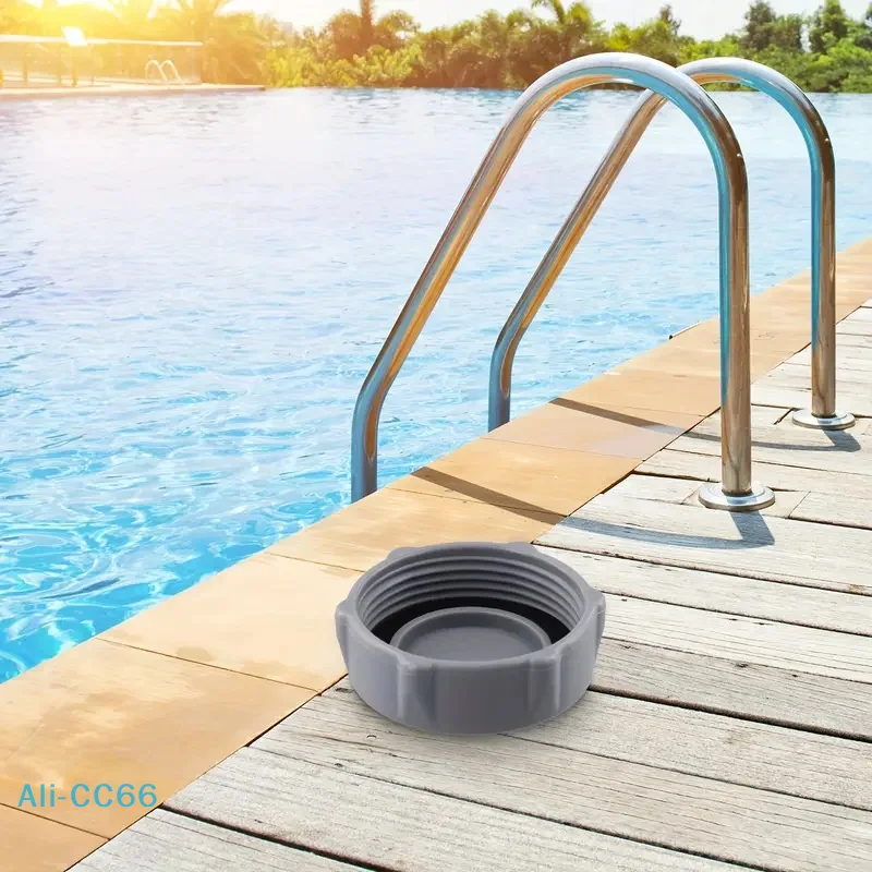 【M】P6H1158 Replacement Drain Valve Cap Plastic Compatible With Pools Model P01006 Grey Swimming Pool Drain Valve Cap Compatible