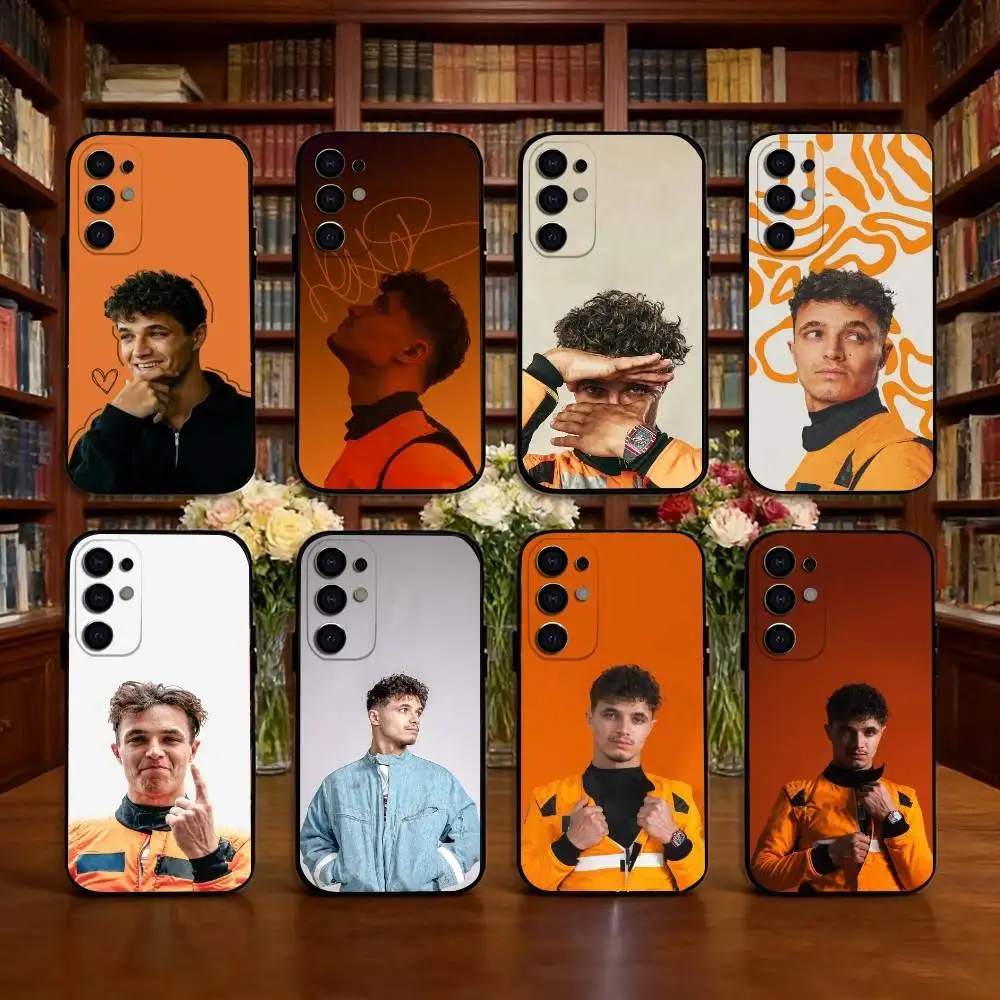 

L-Lando Norris Phone Case For Samsung S25,S24,S21,S22,S23,S30,Ultra,S20,Plus,Fe,Lite,Note,10,Black Cover