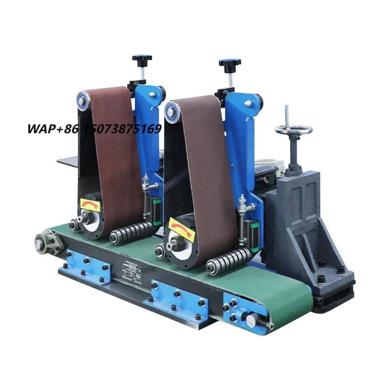Heavy-Duty Calibrating Wide Belt Sander for Metal Industrial Surface Polishing Equipment for Small Workpiece
