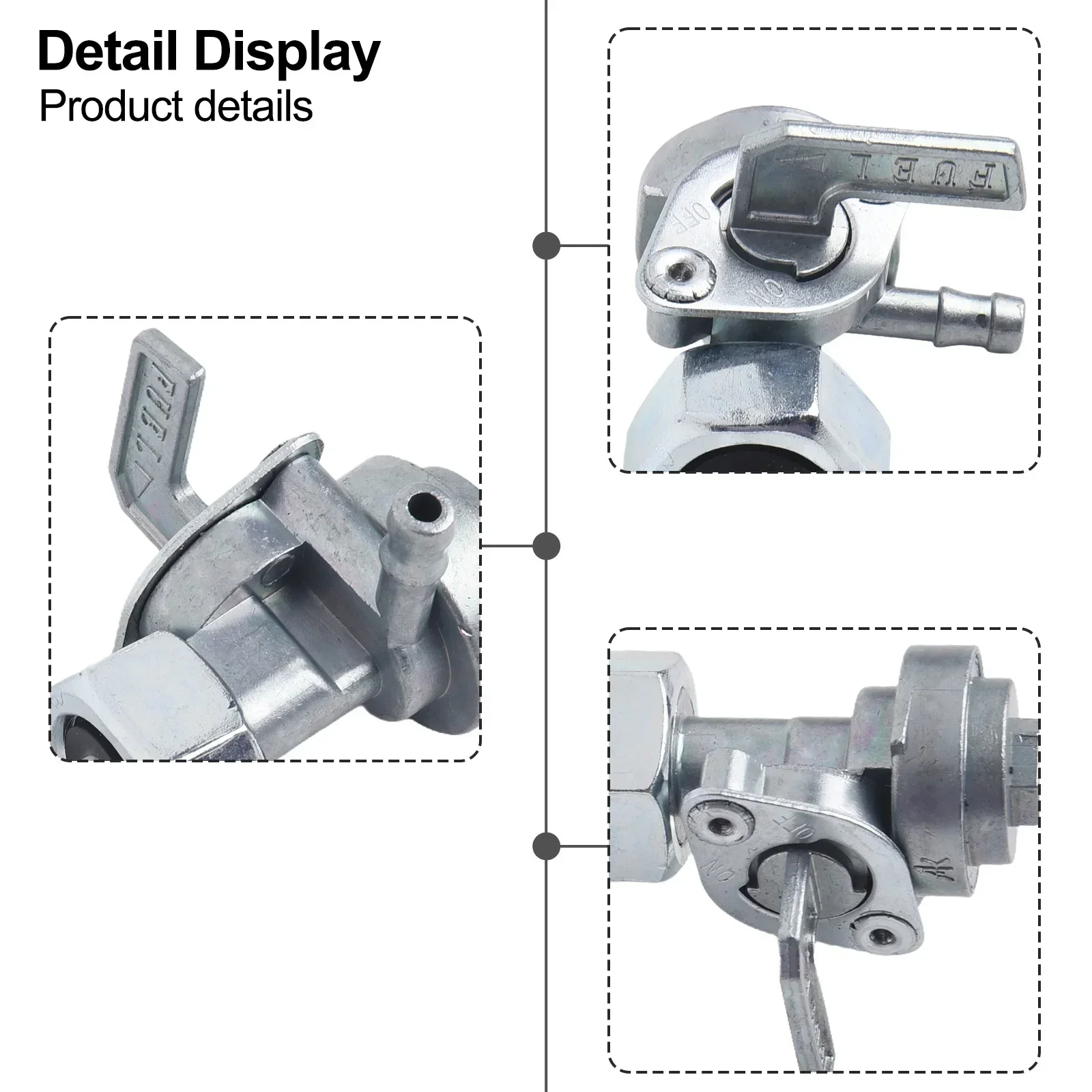 1pcs Fuel Shut On Off Valve Petcock FOR PREDATOR 69728 212cc 4000W 3200W Generator Accessories Light Equipment Parts